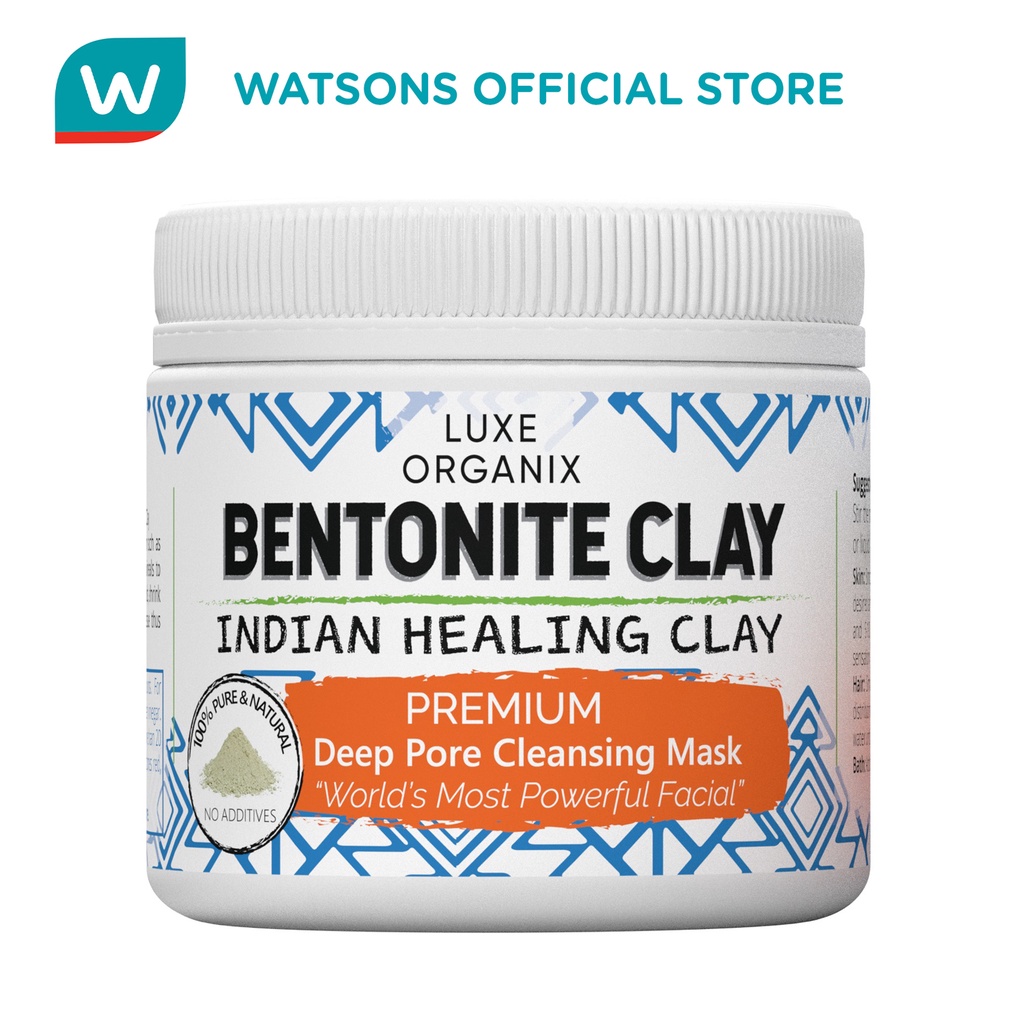 LUXE ORGANIX Bentonite Clay Mask 200g | Shopee Philippines