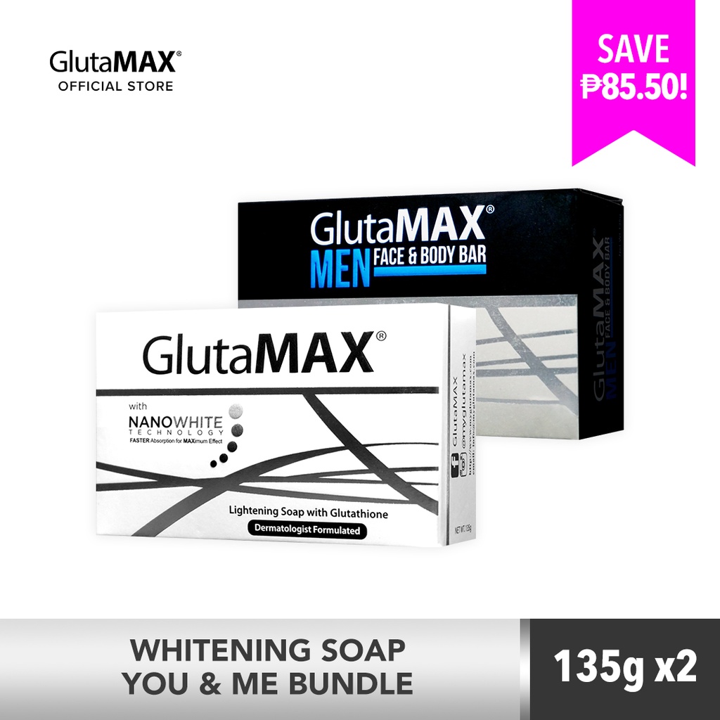 Glutamax You And Me Body Care 270g Glutathione Whitening Revitalizing Soap Clearance Bundle Sale 4465