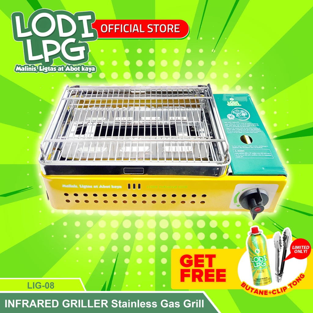 LODI LPG ( LIG08 ) INFRARED GRILLER Stainless Gas Grill with Case for