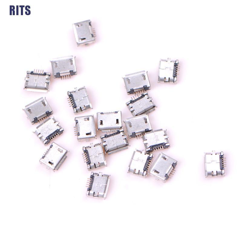 20pcs Micro Usb Type B Female Socket 5 Pin Connector Smd Soldering Shopee Philippines 7825