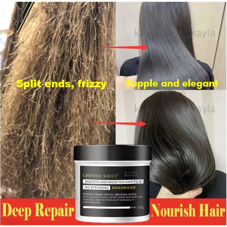 FASHION OS】500g Hair Mask Hair Repairs Frizzy Hair Mask Smoothing