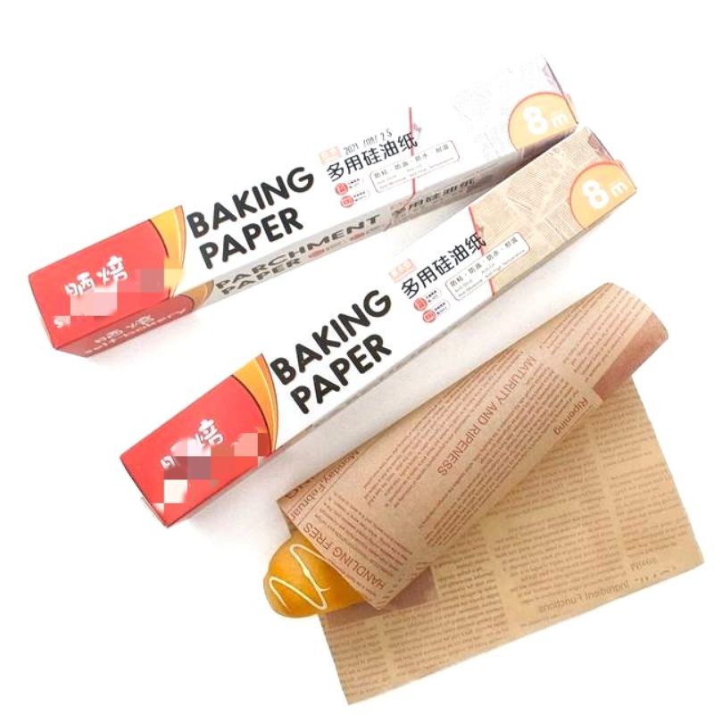 baking Paper Silicone Coated Brown Parchment paper 30cm*8 Part 4/6 Shopee Philippines