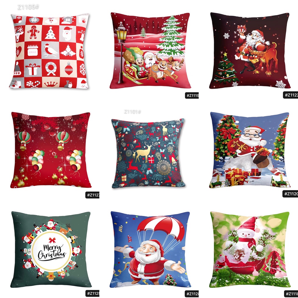 Merry Christmas Sofa Pillow case Cotton Throw pillow case 45cmX45cm ...