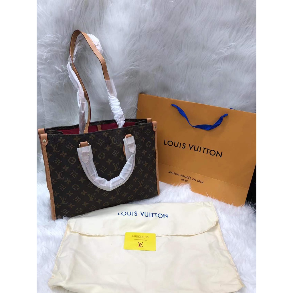 LV OTG hand bag shoulder bag two way two tone top grade quality