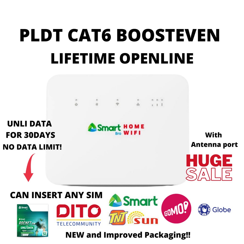 OPENLINE Smart Bro R281 LTE-Advanced CAT6 Prepaid Home WiFi | Shopee ...