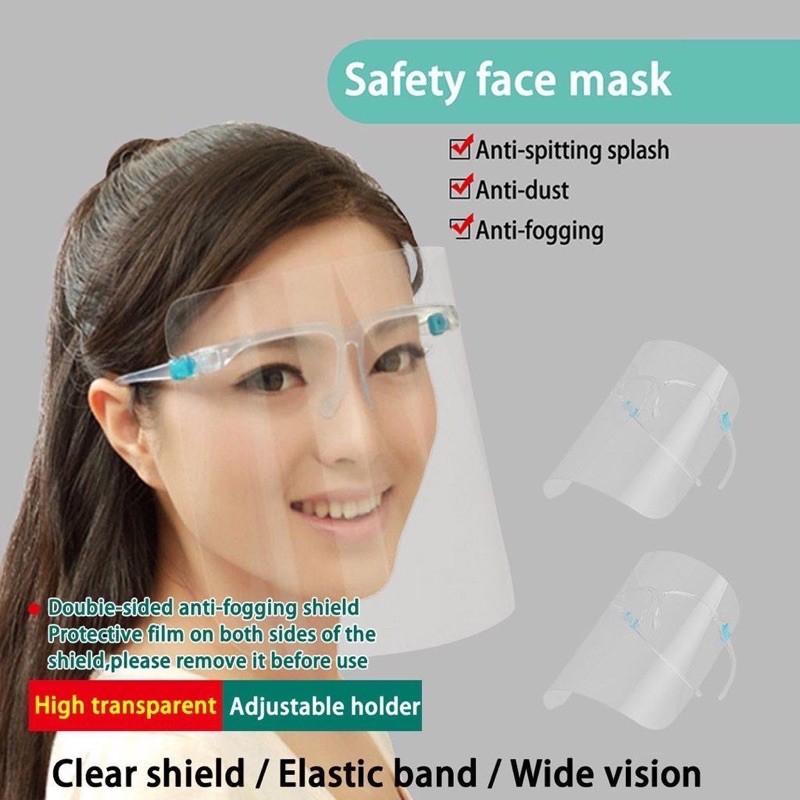 Safety Face Shield Mask Protector With Box | Shopee Philippines