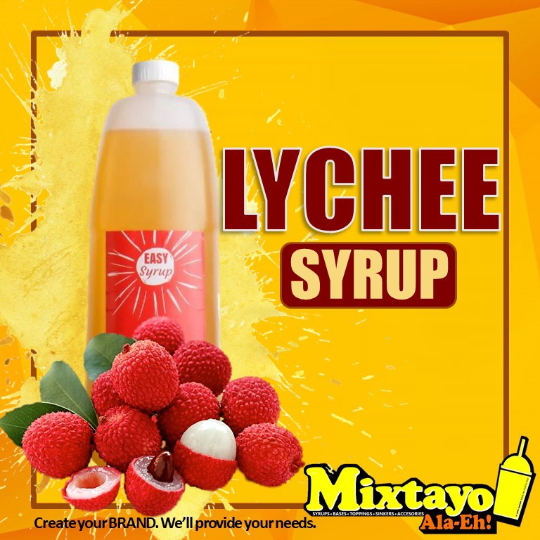 Lychee Syrup (Easy Brand for Milktea, FruitFlavored Frappe, Cocktail