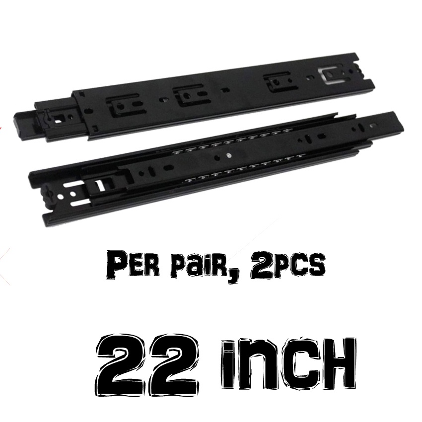 (PER PAIR)Drawer Slide Soft Close Keyboard Drawer Slide For Desk Drawer