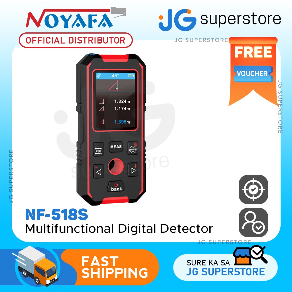 Noyafa NF-518S 3-in-1 Smart Laser Distance Meter Multi-Functional ...