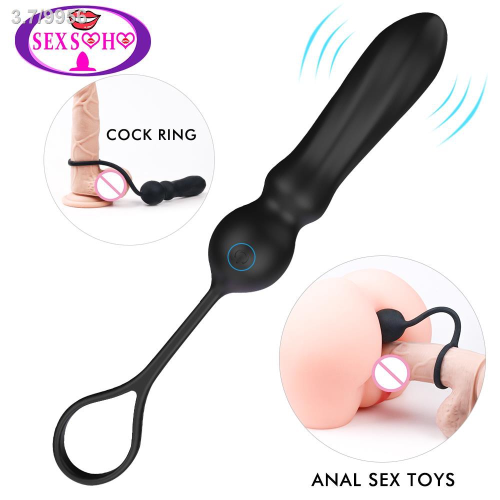 original]Sex Toys for Couples Anal Plug Vibrator in with Penis Ring and Ball  Loop 9 Speed Dildo G | Shopee Philippines