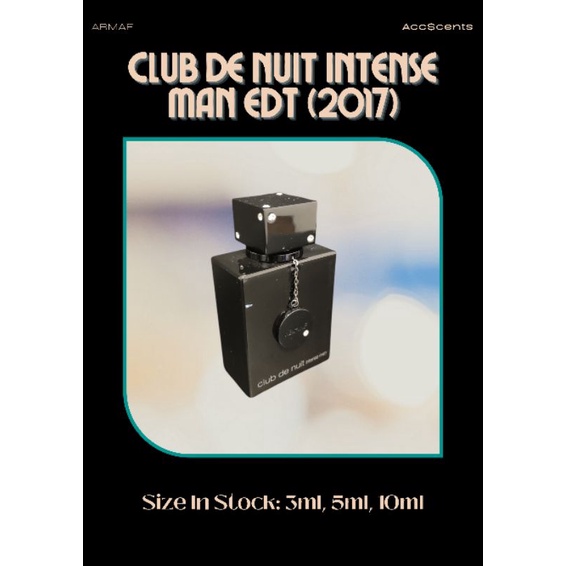 Club de nuit 2025 intense man 2017