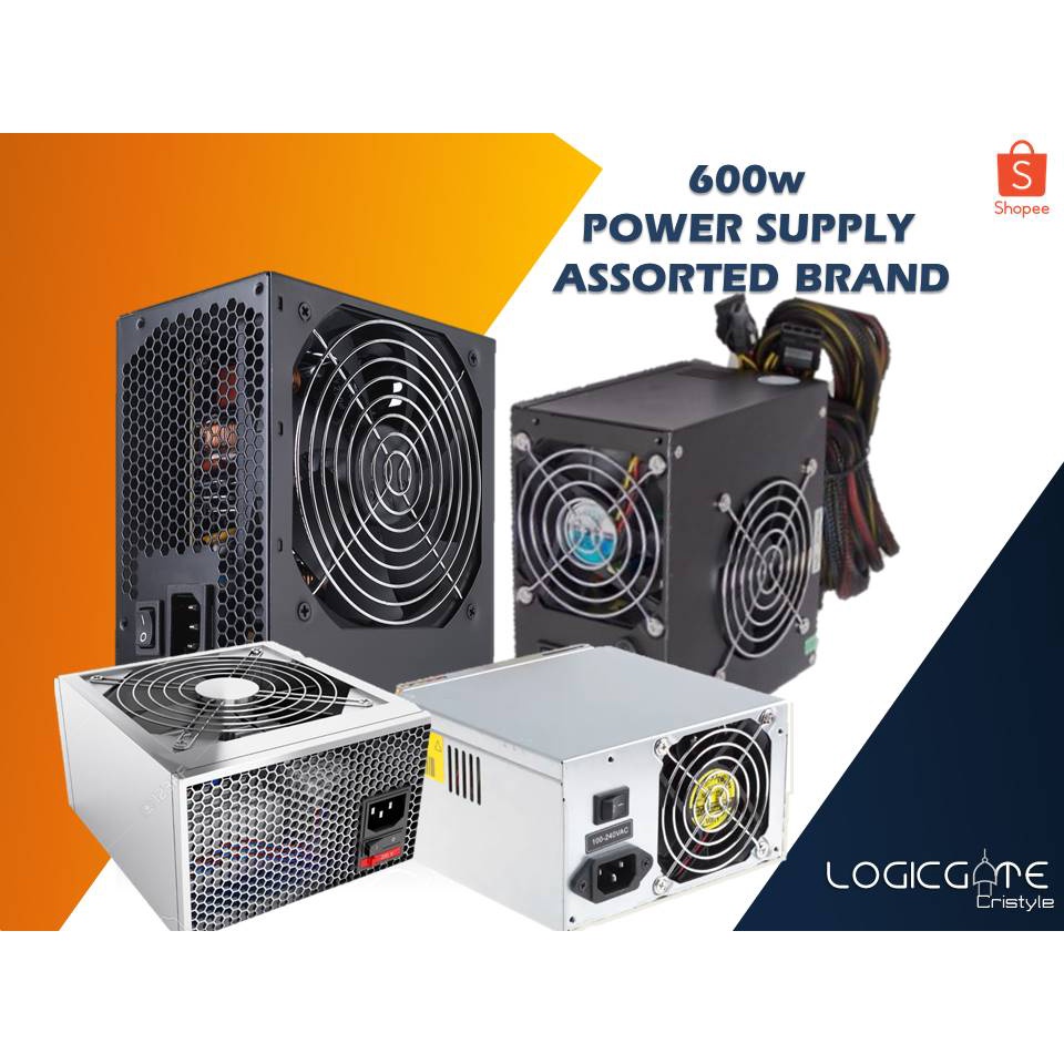 Power supply 500w/600w/700w/800w Assorted Brand Generic Shopee