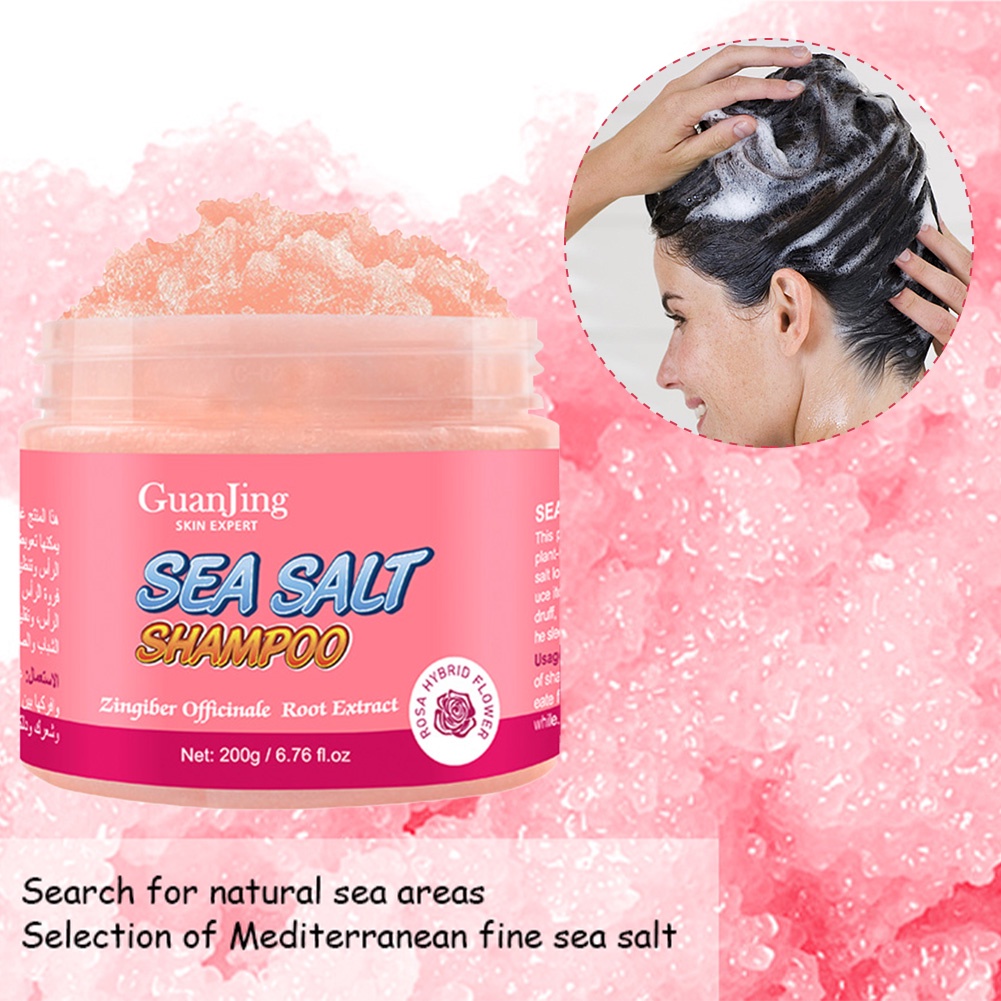 Sea Salt Hair Shampoo Itching Relief AntiDandruff Hair Treatment Scrub