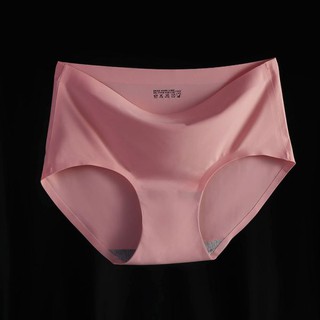 Women Ice Silk Seamless Panty One-piece Underwear Not Tight