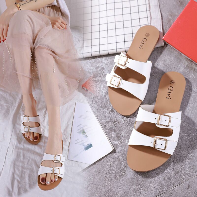 sandals women New ladies casual elegant trend Korean flat sandals 6221 ...