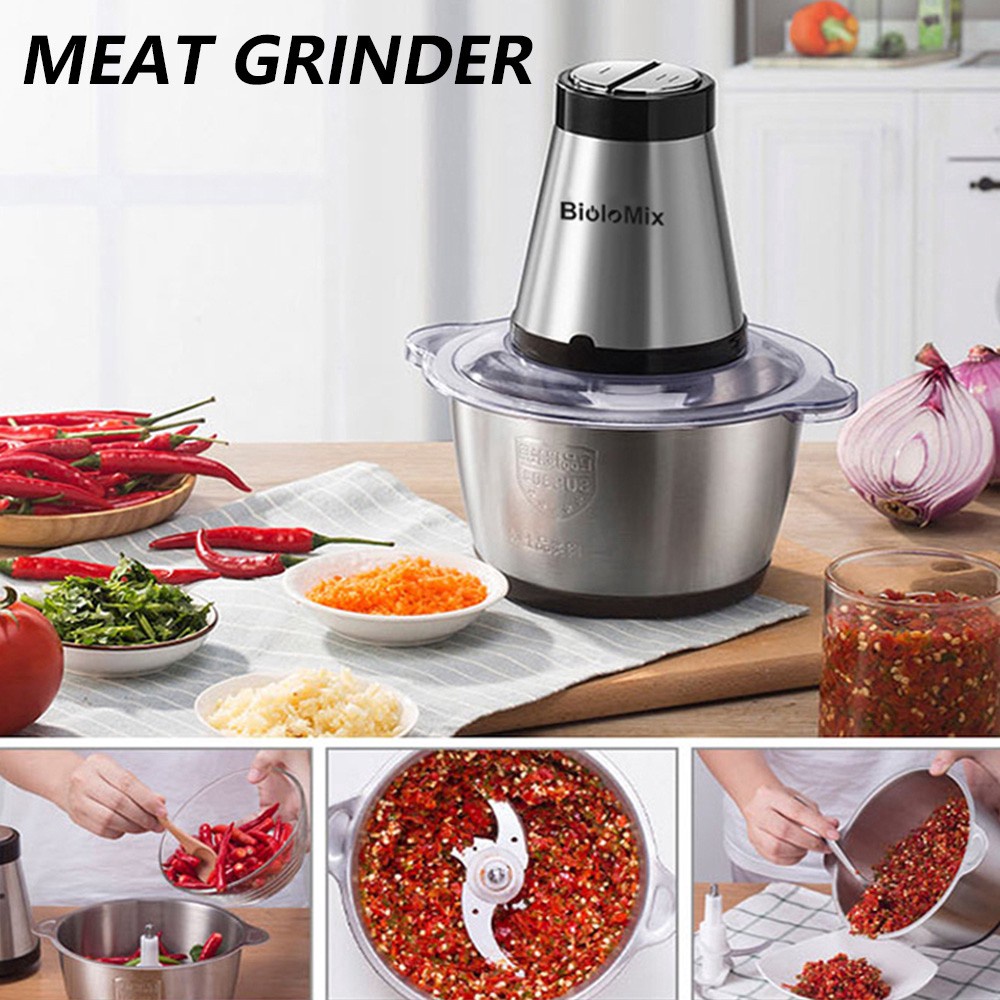 KIMH Stainless Steel Meat Grinder Home Cooking Machine Multi purpose Cutter Food Chopper Shopee Philippines