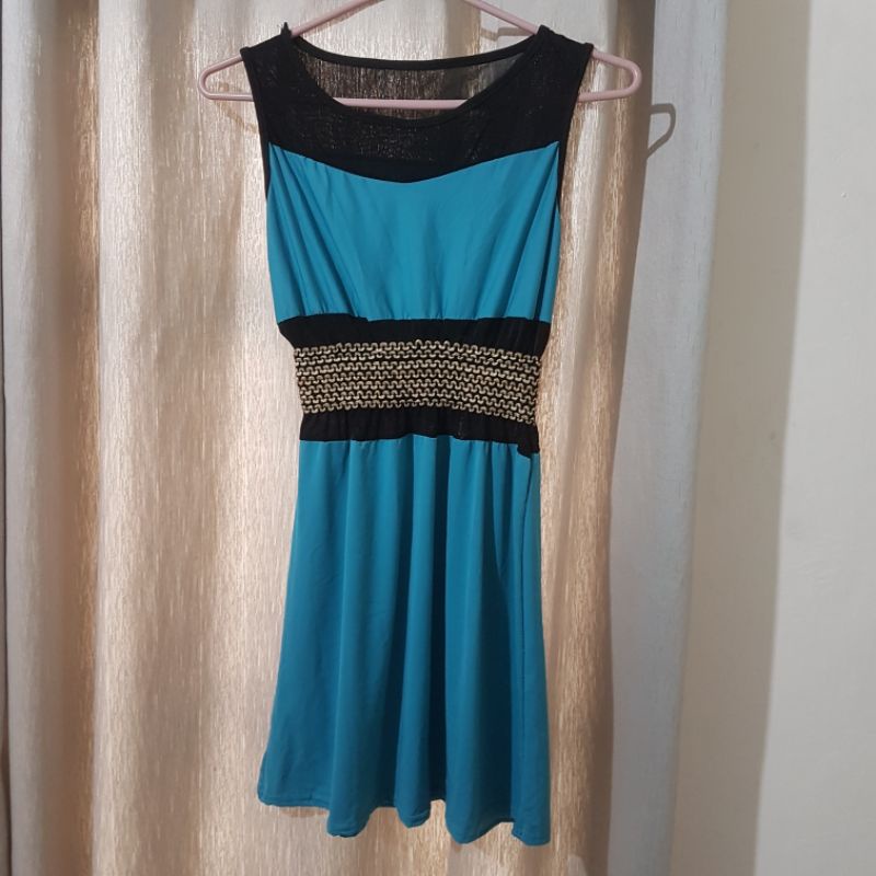 Sleeveless Mini Dress Garterized Waist Stretchable | Shopee Philippines