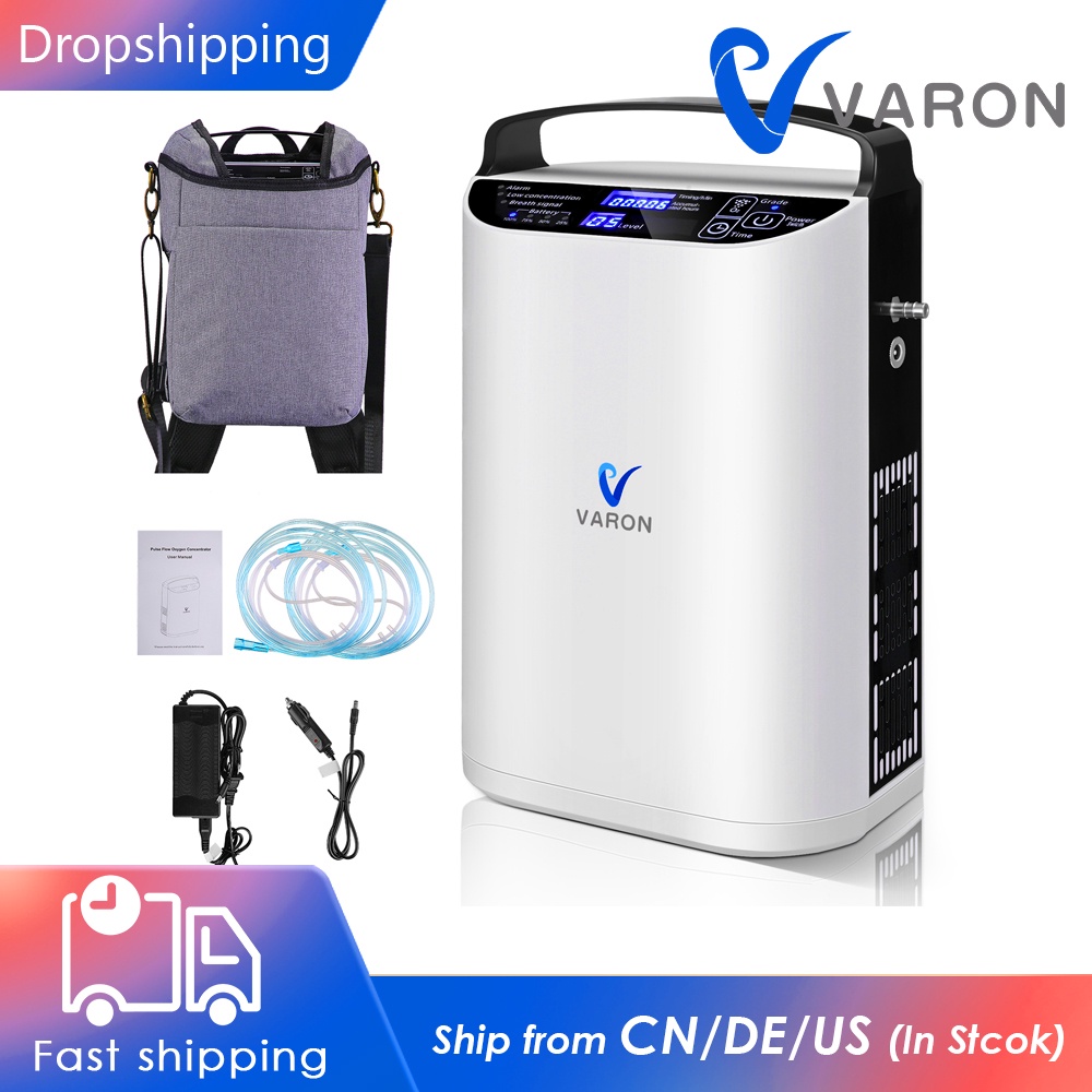 Varon 5l Oxygen Concentrator For Home And Car Use Portable 5l Pulse Flow Oxygen Concentrator