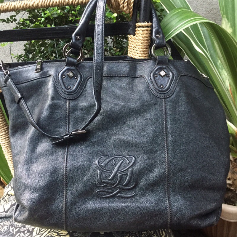 Louis Quatorze two-way black bag