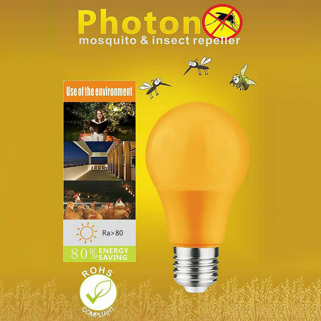 Bug Light Bulb Yellow LED Bulbs Outdoor Porch Lights Amber