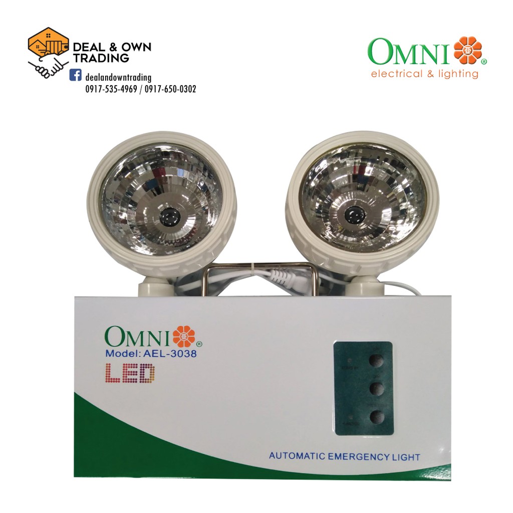 Omni Automatic Emergency Light Ael 3038 Shopee Philippines