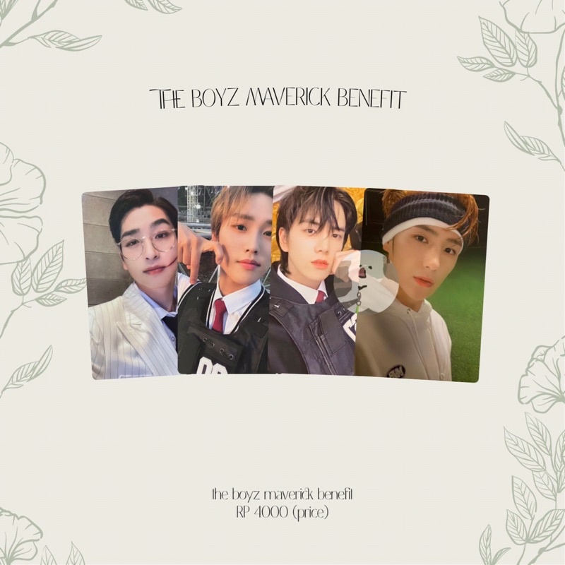 Photocard The Boyz Tbz Maverick Benefit Makestar Halloween