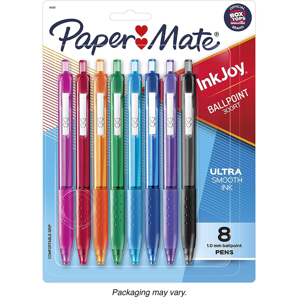 Paper Mate InkJoy Retractable Ballpoint Pens Assorted OR 12  Pack Papermate 1951393