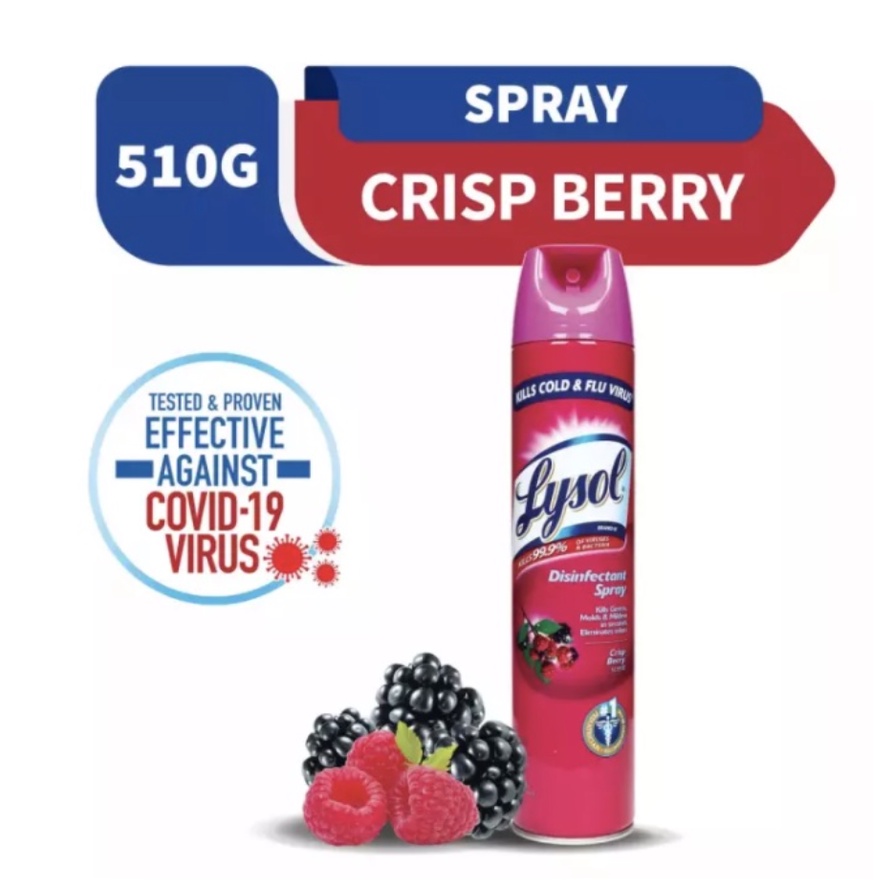 Lysol Disinfectant Spray Crisp Berry Scent 510g Shopee Philippines 4758