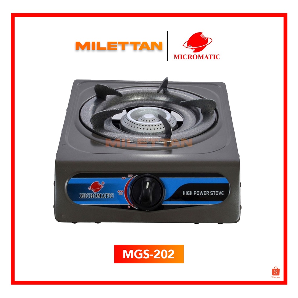 Micromatic Single Burner Gas Stove MGS202 Shopee Philippines