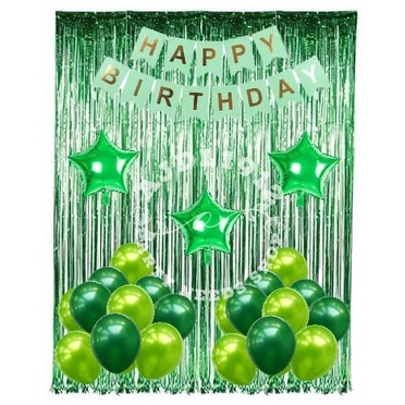 BIRTHDAY SET #8GREEN THEME PARTY DECORATION | Shopee Philippines