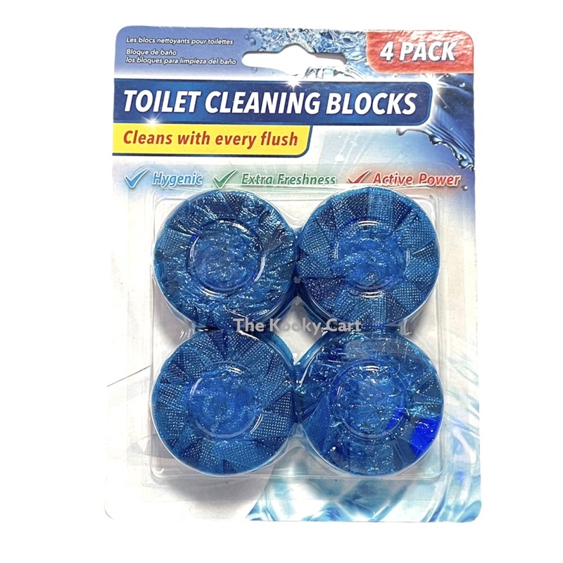 4 /6 Pcs Toilet Cleaning Blocks Block Blue Fresh (Hikari / UBL ...