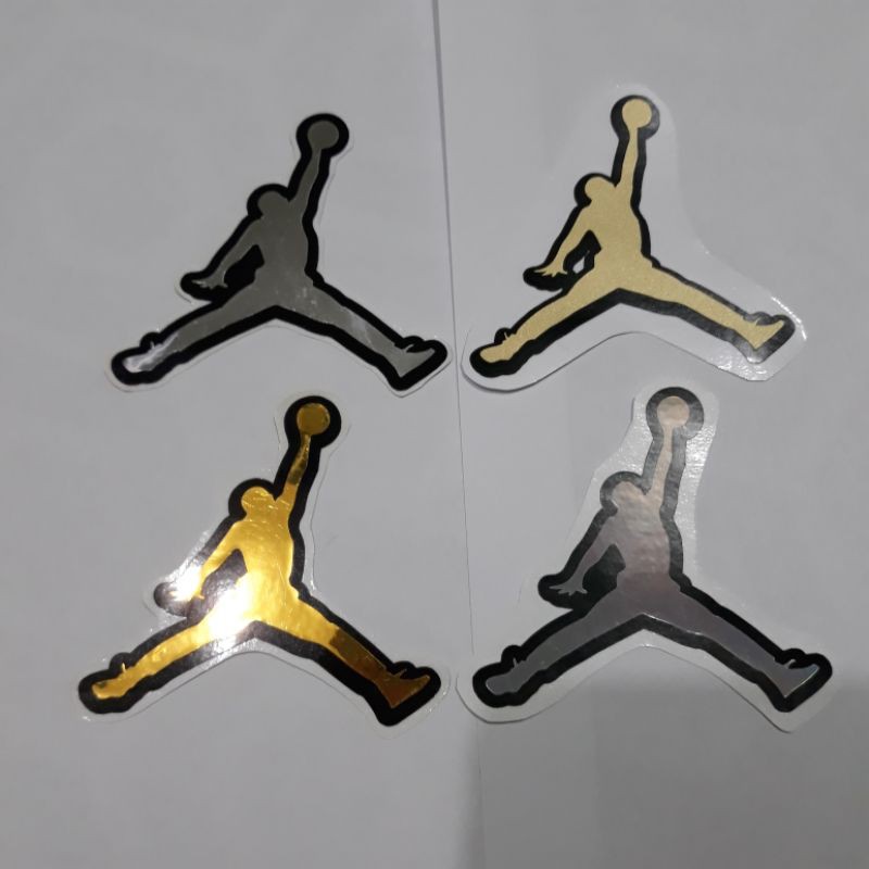 JORDAN STICKER/DECAL IN GOLD, SILVER & HOLOGRAM | Shopee Philippines