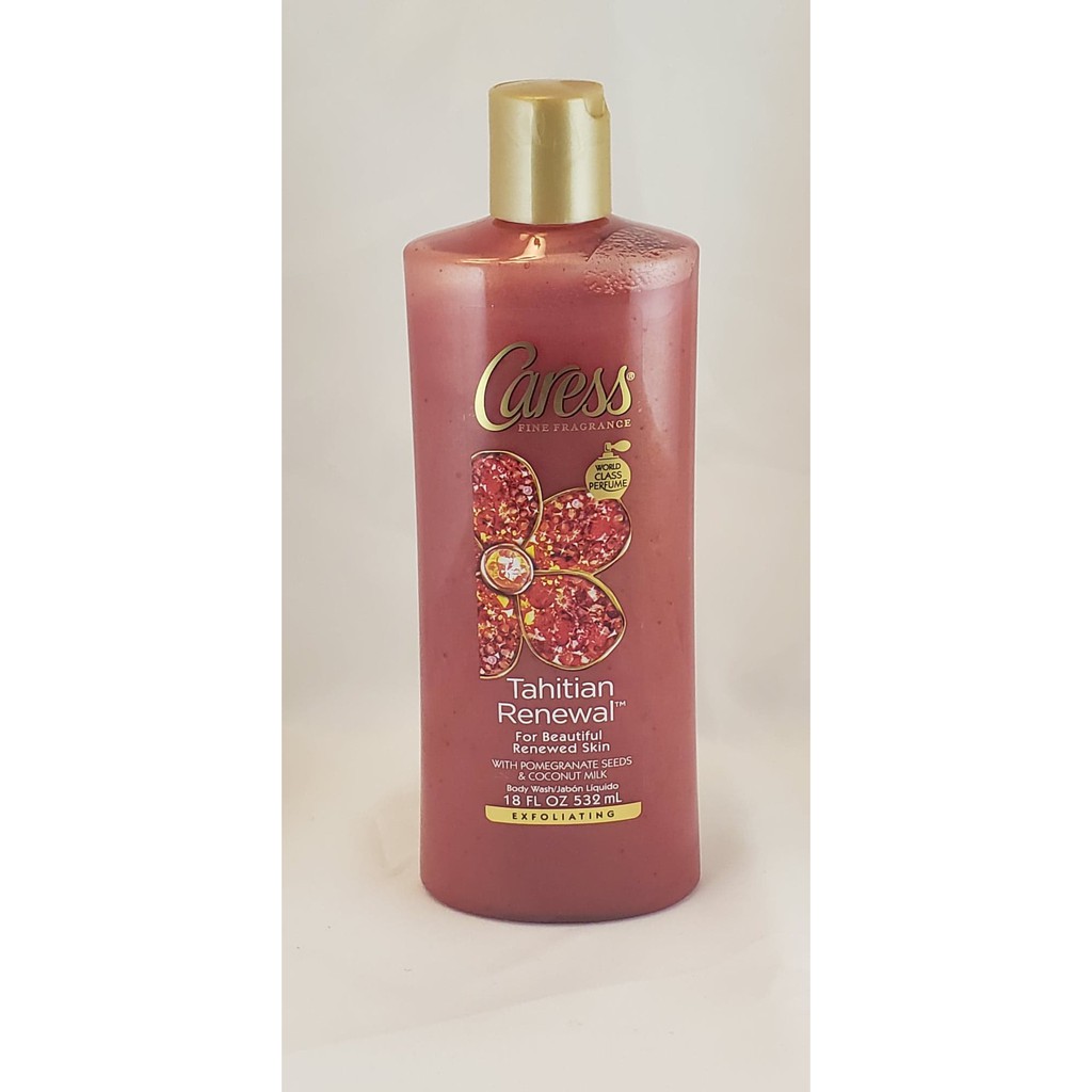Caress Tahitian Renewal with Pomegranate Seeds & Coconut Milk Body Wash 532ML (From USA