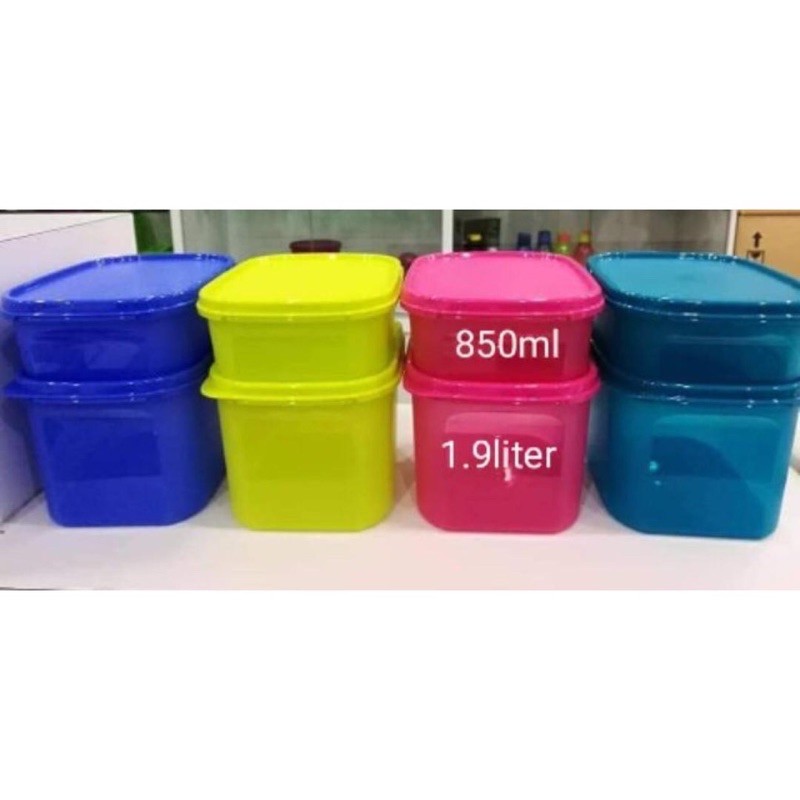 Limited Units Tupperware MM Mini Rectangular 850ml (1 unit) | Shopee ...