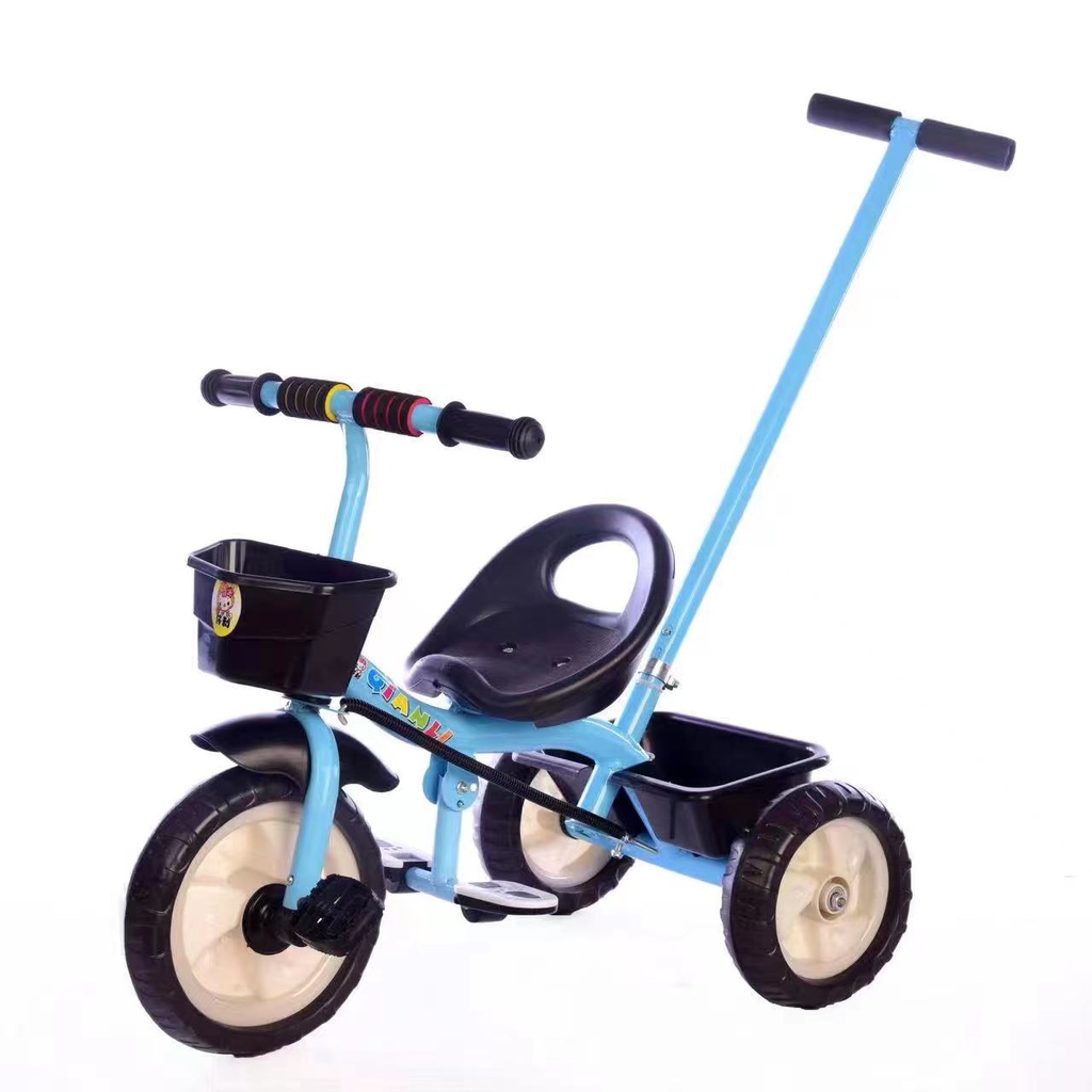 Kids bike push bar best sale