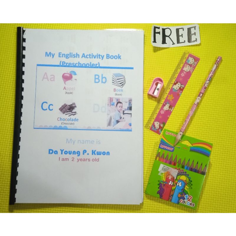 My English Activity Book good for Preschooler, Kindergarten ...