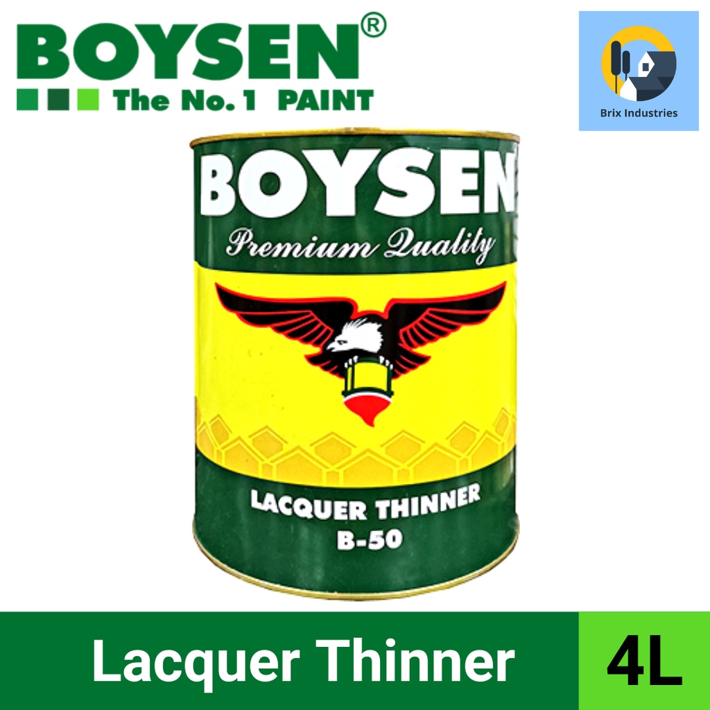 Boysen Lacquer Thinner 4 Liters (Gallon) B-50 Brix Industries Manila ...