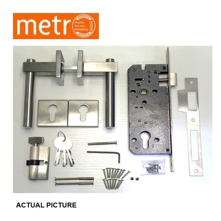 Italian Stainless Door Lock Main Door Inside Mortise Lock Set | Shopee ...
