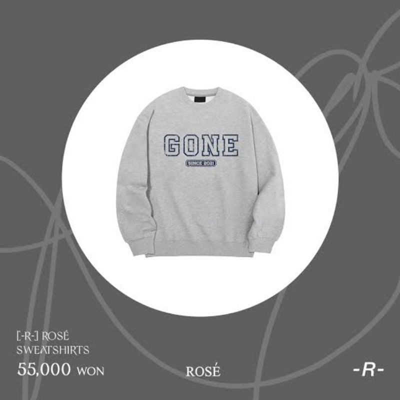 R- Gone Sweatshirt Rose MD official | Shopee Philippines