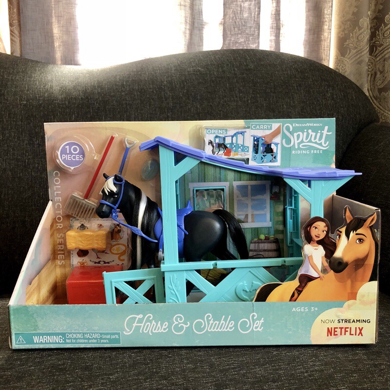 Spirit horse and stable set on sale