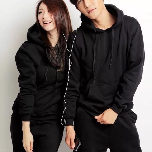 Hoodie jacket UNISEX plain color COUPLE SET Shopee Philippines