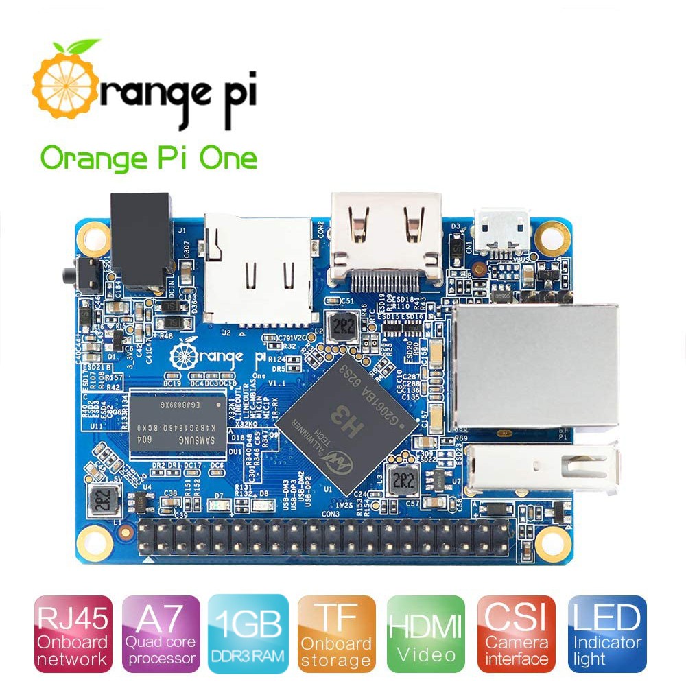 Updated 1GB Orange Pi One Single Board Computer AllWinner H3 Run Android  Ubuntu Debian | Shopee Philippines