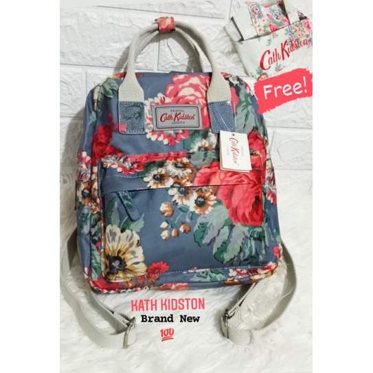 Original Cath Kidston Blue Floral Backpack with free tote bag