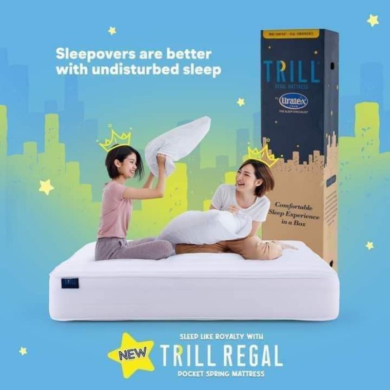 Uratex Trill Regal Pocket Spring Mattress 10 Years Warranty Shopee Philippines 3403