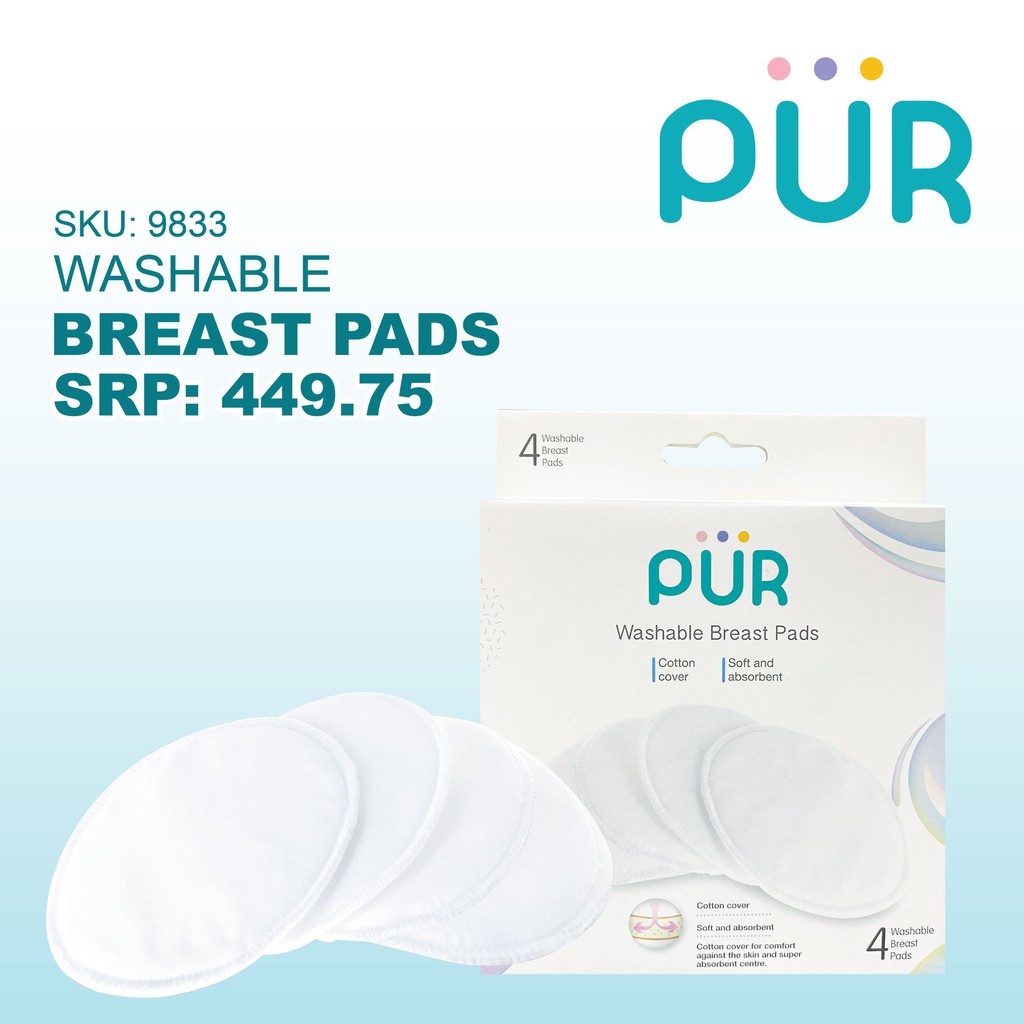 Pur Washable Breast Pads - 4pcs - 9833 : Pur