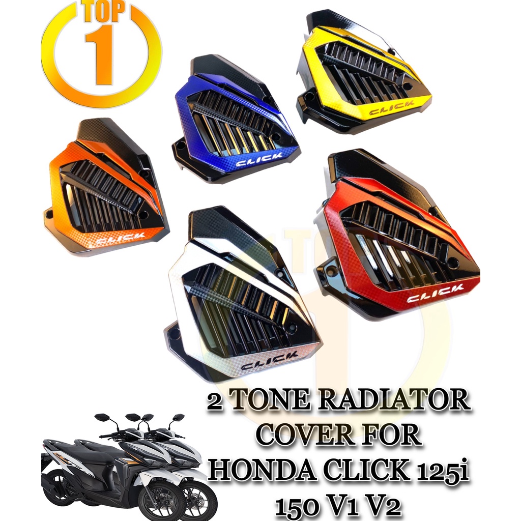 TOP1 New 2 Tone High Quality Radiator Cover For Honda Click 125i 150i