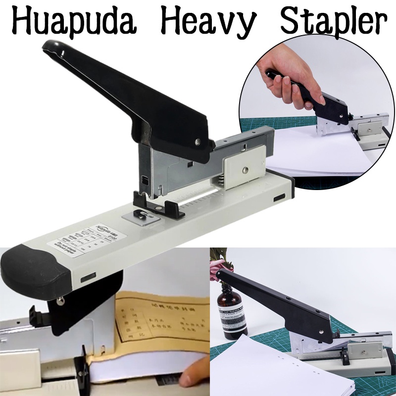 Huapuda Heavy Type Metal Stapler Bookbinding Stapling 120 Sheet
