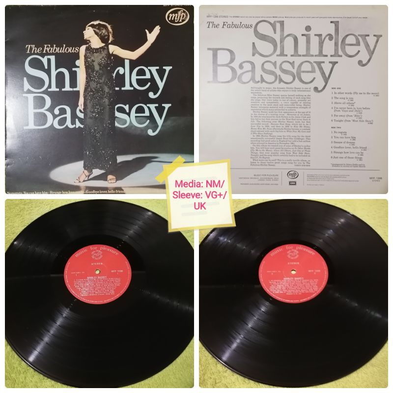 Shirley Bassey: The Fabulous Shirley Bassey Vinyl Records (Plaka ...