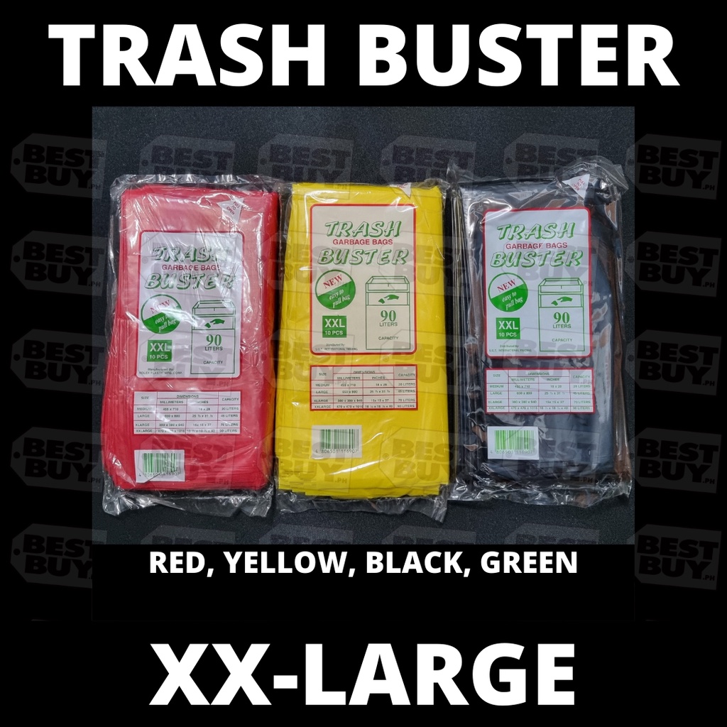 Thick Trash Buster Garbage Bag Colored - CHEAPEST | Shopee Philippines