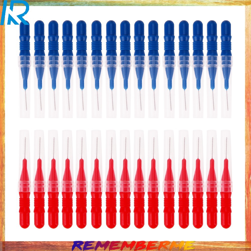 [Ready COD ]30pcs Interdental Brush Dental Flossing Oral Tooth Head